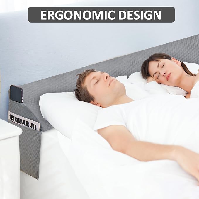 Wedge Pillow for Headboard - Queen Size Bed Wedge Pillow Headboard, Bed Wedge Gap Filler, Pillow Wedge for Headboard Gap - Fill The Gap (0-8") Between Headboard and Mattress (60"x10"x6")