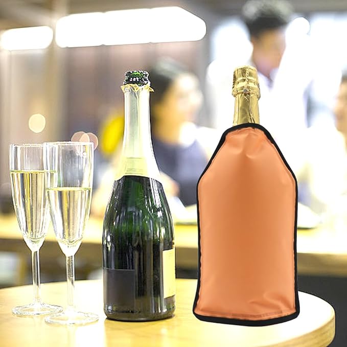 Wine Bottle Cooler, Wine Chiller Sleeve, Wine Cooling Sleeve for Bottle Keeps Wine, Champagne, or Beverage Chilled for Hours, Protective, Portable