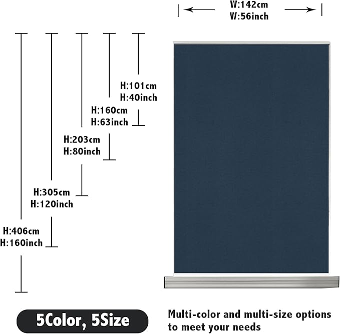 Portable Blackout Shades 100% Blackout Curtains for Bedroom Small Window Curtains No Light Kitchen Windows Insulated for Nursery for Baby Travel Curtain,Navy Blue,56" W x 160" L,1 Panel
