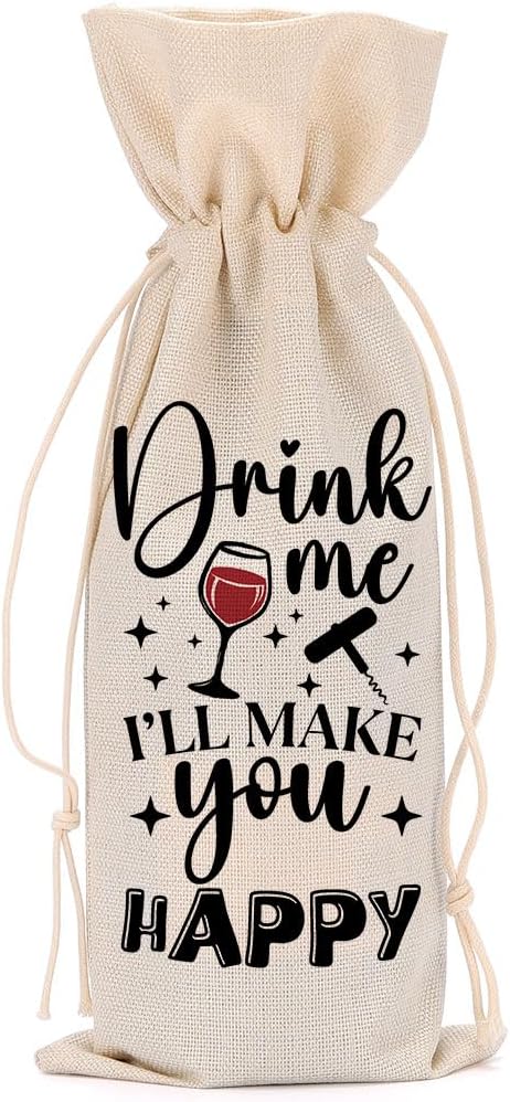 Funny Wine Quotes Wine Bag Wine Tasting Party Supplies for Wine Lovers Women Men Nana Groom Friend Christmas Birthday Wedding Bachelorrette Party Wine Bags