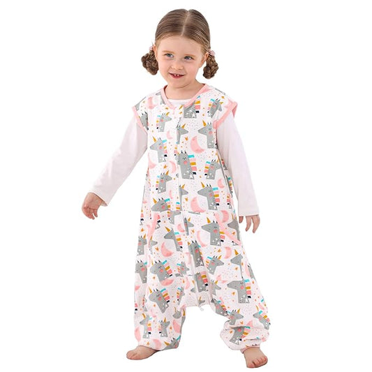 WONDAY Toddler Sleep Sack, Sleep Sack 2t-3t, Sleep Sack Baby Wearable Blanket, Toddler Baby Sleep Sacks with Feet, Sleeveless Soft Toddler Sleeping Sack