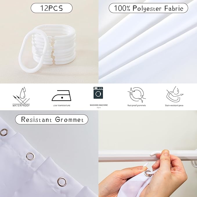 AILONEN Death Moth Shower Curtain,Sun Moon Shower Curtain Set for Kids Girls Boys,Boho Natural Plants Bathroom Decor Shower Curtain with 12 Hooks,72" W*72" H