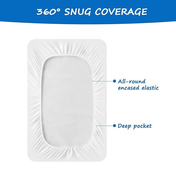 Bedside Sleeper Bassinet Sheets to Fit Mika Micky, Baby Delight, Dream On Me, AMKE, Milliard, MiClassic Bassinet, 2 Pack Soft Breathable Rainbow Rectangle Bassinet Sheet(34"x 21"x 5") for Boys Girls