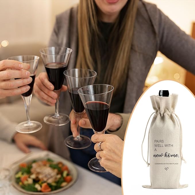 House Warming Gifts New Home New Home Gift Ideas Pairs Well With a New Home Wine Bag Housewarming Gifts New Home Wine Bag Realtor Gift to Clients First New Home Gifts New Home Owner Gifts