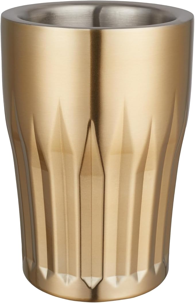 Gold Wine Chiller Vertical Stripe Pattern Wine Bottle Cooler