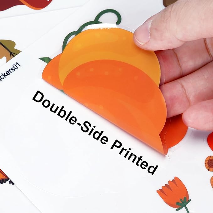 Fall Window Clings Autumn Maple Leaf Window Static Stickers Double-Sided Leaves Pumpkin Turkey Window Door Cling Removable Reusable Window Stickers Thanksgiving Party Window Door Decor