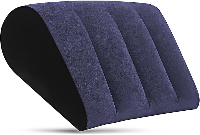 Prosixtoy Wedge Leg Elevation Pillow-Neck Pillows for Pain Relief Deep Sleep Bed Cushion Body Pillow-Knee Pillow Lumbar Support Pillow for Back Sleeper,Fast Inflating Deflation(Blue)