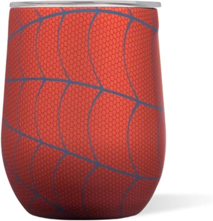 Corkcicle Marvel Spiderman, Insulated Glass Tumbler Gift Set, Triple Insulated Stainless Steel Construction, Keeps Beverages Chilled for 9 Hours, 12 oz, 3-Pack Bundle