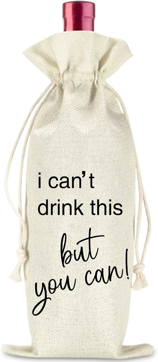 comfit Wedding Wine Bag Engagement Gifts for New Couples,Bridal Shower Wine Gift Bag,Mr and Mrs Marriage Wedding Gifts,Wine Champagne Gift Bag With Drawstring, Getting Engaged