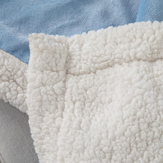 COSUSKET Kids Throw Blanket, 3D Cartoon Embroidery Sherpa Blanket Boys Girls Gifts