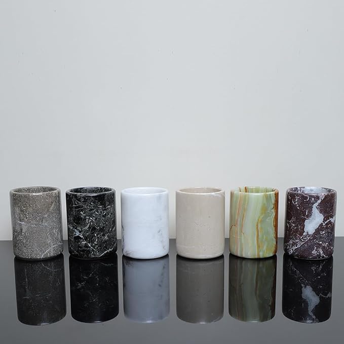 Marble Wine Chiller- Premium Wine Chiller Bucket- Perfect Wine Bottle Chiller- Keep Your Champagne Chiller and Safe- Easily Holds 750ml Bottle - Wine Cooler (Onyx Green)