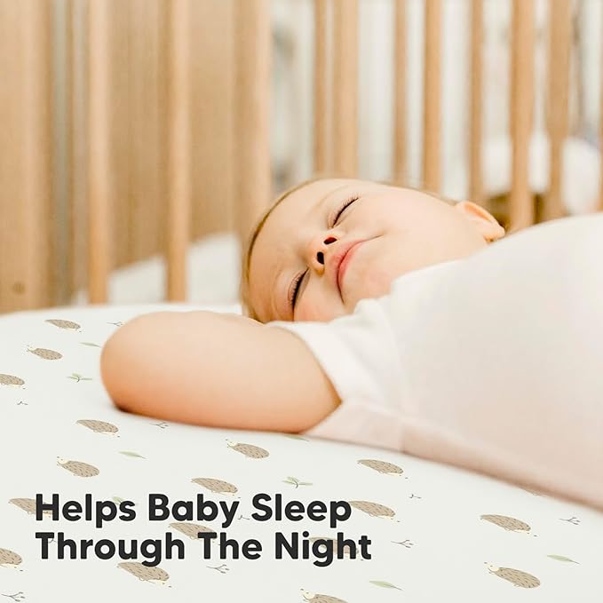 2-Pack Waterproof Crib Sheets for Boys,Girls-Viscose Derived from Bamboo Crib Sheets Neutral,Crib Mattress Protector Sheet,Soft Toddler Bed Sheets,Fitted Baby Crib Sheets Girl,Boy(Nibbles/Bruce)