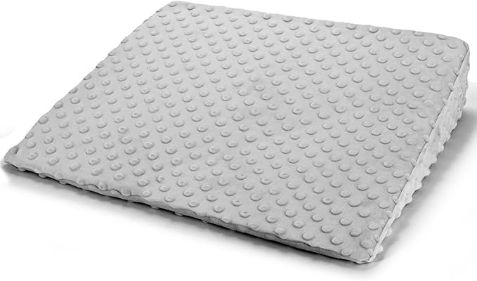 BlissfulAbode Wedge Pillow for Kids,Memory Foam for Back,Legs & Knees, Relaxation and Comfort, Soft and Breathable, Dot Texture Pillow for Reading Watching TV Gaming Sleeping, Fit for Sofa Floor Room