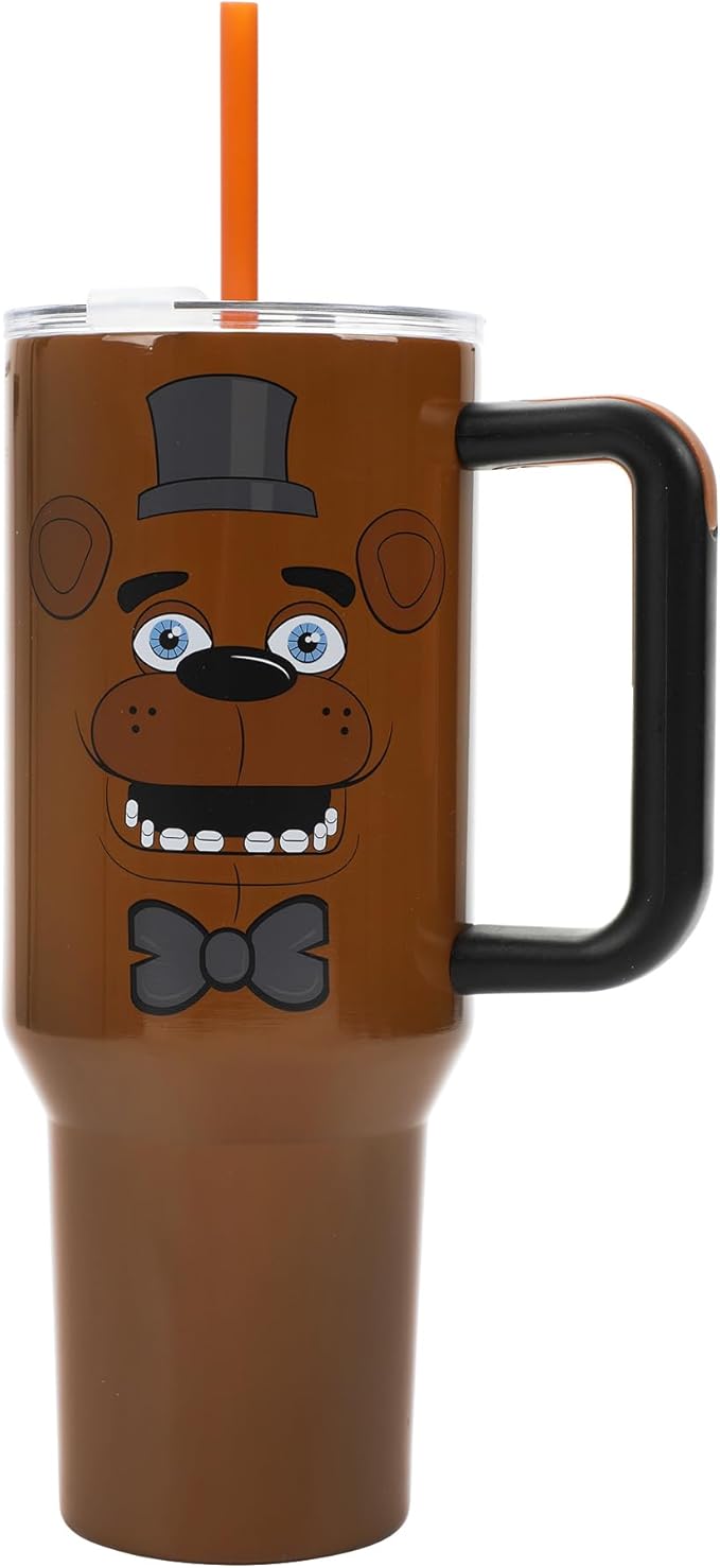 Bioworld Five Nights at Freddy's Freddy Fazbear 40 Oz Stainless Steel Tumbler