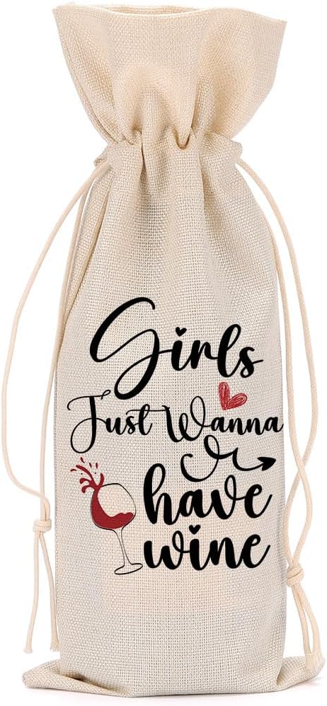 Funny Wine Quotes Wine Bag Wine Tasting Party Supplies for Wine Lovers Women Men Bride Groom Friend Girl Christmas Birthday Wedding Bachelorrette Party Wine Bags