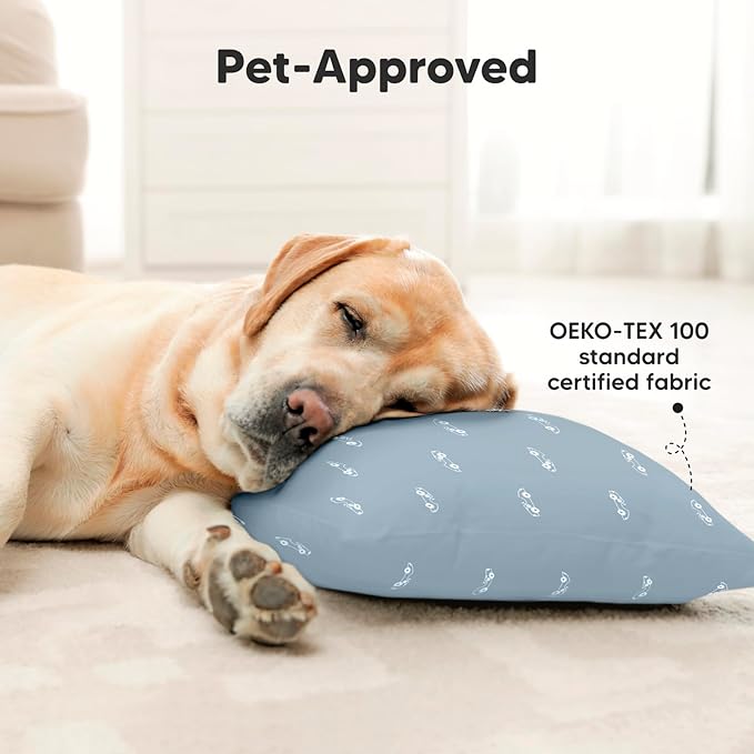 2-Pack Toddler Pillow - Soft Organic Cotton Toddler Pillows for Sleeping - 13X18 Small Pillow for Kids - Kids Pillows for Sleeping - Kids Pillow for Travel, School, Nap, Age 2 to 5 (Roadsters)