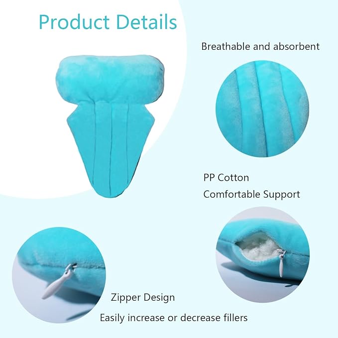Lymphedema Axilla Pillow Mastectomy Recovery Pillow Breast Pillow Post Surgery Pillow for Cancer Lumpectomy Surgery Recovery Post-Surgery Underarm Pillow Armpit Pain Relief (2pc) (Blue)