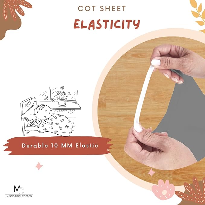 Pack of 6 Cot Sheet for Daycare Preschool Cot Bed -Polyblend Fabric with Corner Elastic Cots Sheets Fits On 22" X 40" Inches Size Toddler and Preschool Daycare Cot Dark Grey 22 X 40 Size