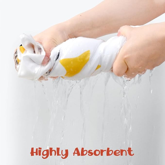 Cleanbear Kids Beach Towel - Cute Tired Bear Design, Soft and Absorbent, Perfect for Bath, Pool, and Beach - Embrace Relaxation and Comfort