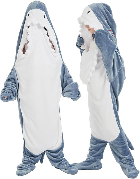 NAFLEAP Wearable Blanket Hoodie kids Shark Dinosaur Onesie Costume Sleep Bag Gifts for Girls