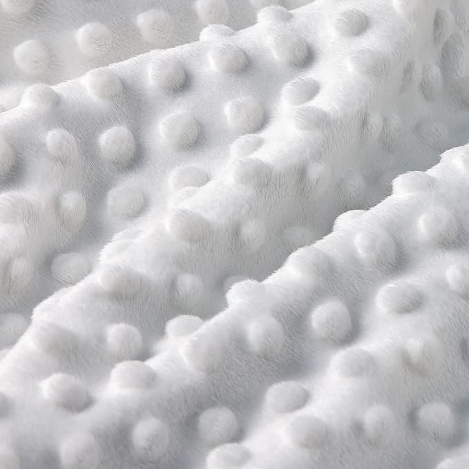 DaysU Silky Micro Soft Plush Baby Blankets Unisex with Print Star Pattern and Soothing Raised Dots, Double Layer Bed Throws for Baby Crib, Star, Navy, 30x40 Inches