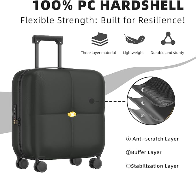 Wine Suitcase, 6 Bottle Wine Luggage, Durable Wine Travel Case, Fly With Wine Suitcase with TSA Lock, Versatile Wine Carrier with Removable Inserts and Silent Spinner Wheels（Black）