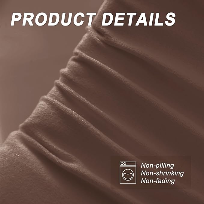 WdFour Bed Wedge Pillow, Close Off Headboard, Wall and Mattress Gap. Incline, Slanted Sweat-Proof Pillow for Neck and Back Pain Relief Anti-snoring for Comfortable Sleeping.(Chocolate,76Wx10Dx6H)