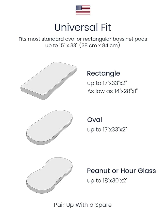 TotAha Premium Soft Bassinet Sheet for Boy Girl, Super Stretchy Jersey Knit Bassinet Fitted Sheet, Compatible with Halo, Maxi COSI, Mika Micky, SNOO, and Other Bassinet, 2 Pack (Forest Animals)