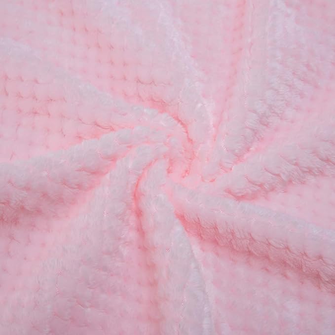 Fuzzy Throw Blanket, Plush Fleece Blankets for Adults, Toddler, Boys and Girls, Warm Soft Blankets and Throws for Bed, Couch, Sofa, Travel and Outdoor, Camping (Throw(50"x70"), L-Baby Pink)
