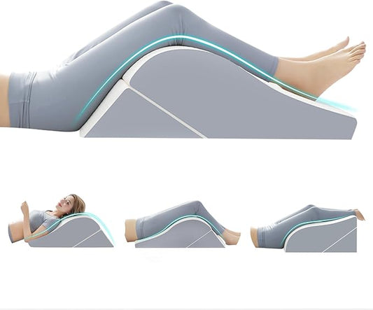 Wedge Pillow for Sleeping, Orthopedic Bed Wedge Pillow Set, 15-in-1 3PCS Adjustable Memory Foam Wedge Pillow Post Surgery, 9 &16 & 20 inches Height 3-in-1 Incline Wedges Pillows (White 2-Piece Set)