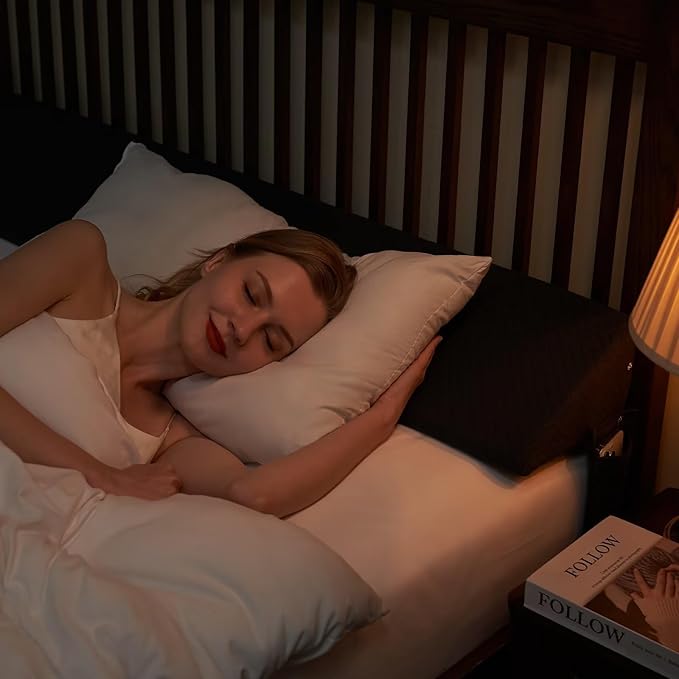 Wedge Pillow Headboard/Bed Wedge Pillow for Headboard/Bed Gap Filler Full (54"x10"x6"), Bolster Bed Mattress Wedge Pillow for Sleeping, Headboard Pillow for Gap (0-8") Between Bed and Wall