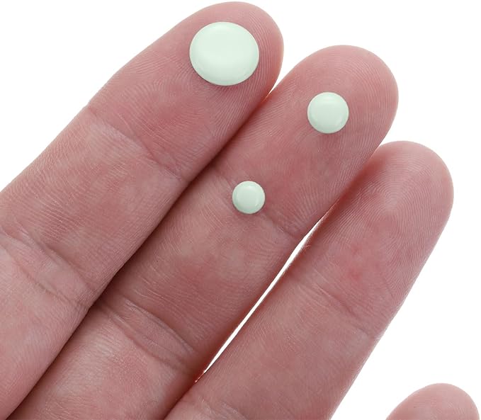 MECCANIXITY Glow in The Dark Spot Decals Decor Green Wall Stickers for Ceiling Bedroom Bedding Room 6 Set