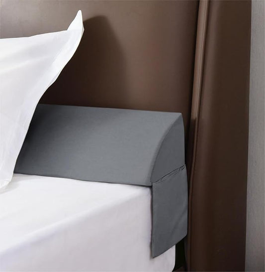Vekkia King Bed Wedge Pillow for Headboard/Headboard Pillow/Bed Gap Filler/Pillow Wedge for Headboard Gap,Close Gaps Between Mattress and Headboard(Gray 76"x6.5"x4.5")