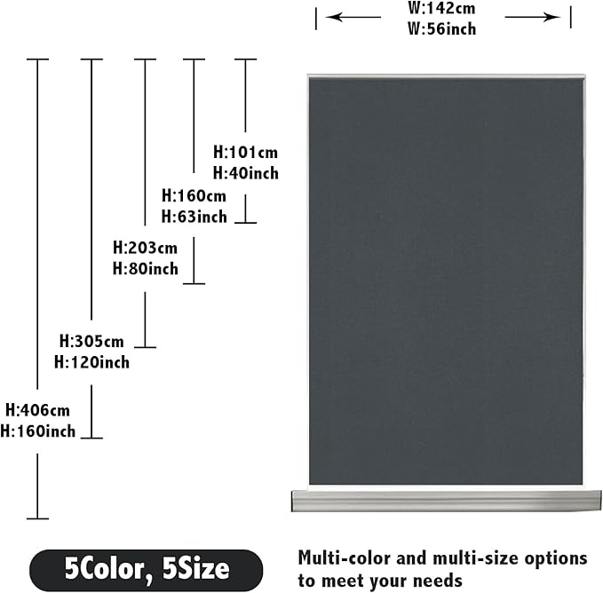 Portable Blackout Shades 100% Blackout Curtains for Bedroom Small Window Curtains No Light Kitchen Windows Insulated for Nursery for Baby Travel Curtain,Gray,56" W x 160" L,1 Panel