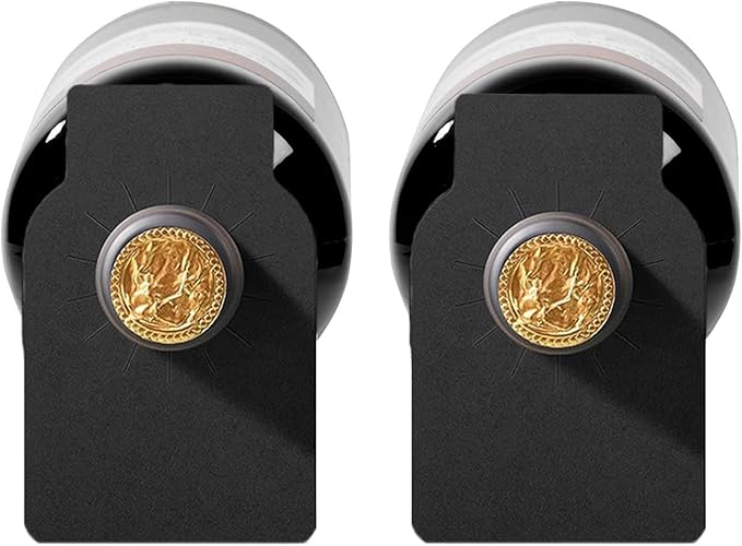 Wine Bottle Tags for Cellar Collection, Champagne,Hanging Labels for Name,Year,Tasting Notes (200Pack-Kraft and Black)