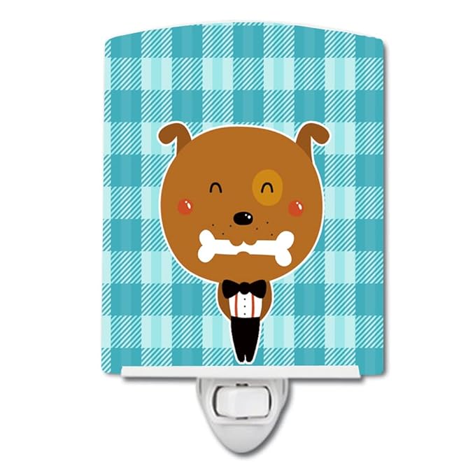 Caroline's Treasures BB6737CNL Dog in Tuxedo Ceramic Night Light Compact, UL-Certified, Ideal for Bedroom, Bathroom, Nursery, Hallway, Kitchen, 6x4x3, Multicolor