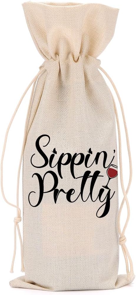 Funny Wine Quotes Wine Bag Wine Tasting Party Supplies for Wine Lovers Women Men Bride Groom Friend Aunt Christmas Birthday Wedding Bachelorrette Party Wine Bags