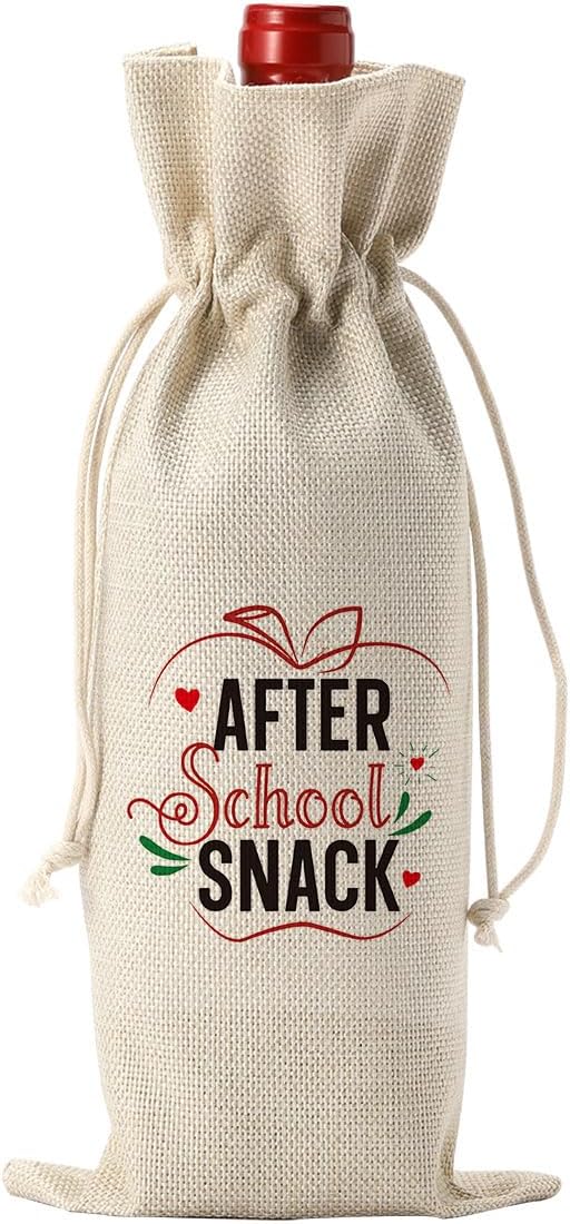 Teacher Appreciation Gifts for Women Men Teacher Thank You Gifts from Student Teacher Retirement Gifts Christmas Gifts Birthday Gifts for Teachers End of the Year Teacher Gifts Teacher Gifts Wine Bag