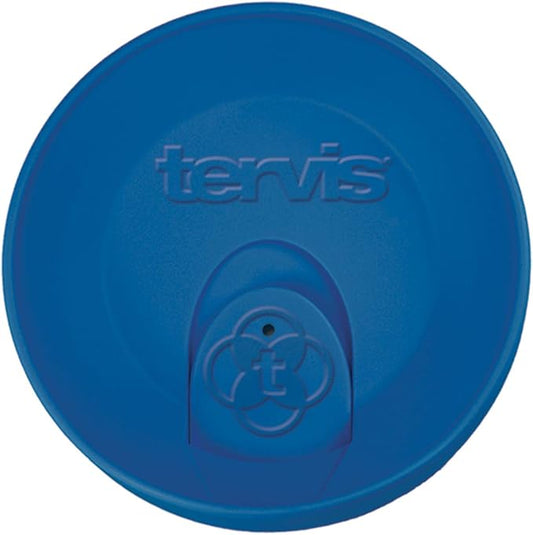 Tervis Travel Lid Made in USA Double Walled Insulated Tumbler Travel Cup Keeps Drinks Cold & Hot, Fits 10oz Tumblers, Blue