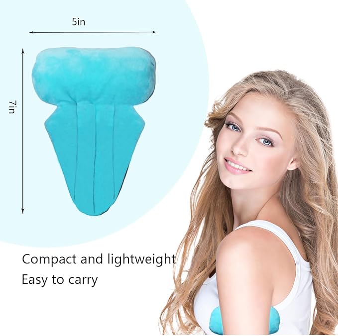 Lymphedema Axilla Pillow Mastectomy Recovery Pillow Breast Pillow Post Surgery Pillow for Cancer Lumpectomy Surgery Recovery Post-Surgery Underarm Pillow Armpit Pain Relief (2pc) (Blue)