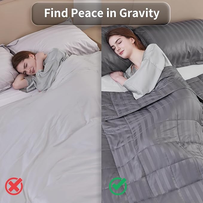 Weighted Blanket Kids, 3lbs Heavy Weighted Blanket 36"x48" Breathable Cooling Blanket, Summer Blankets Ultra Soft Comfort Blanket with Glass Beads for All-Season (Dark Grey)