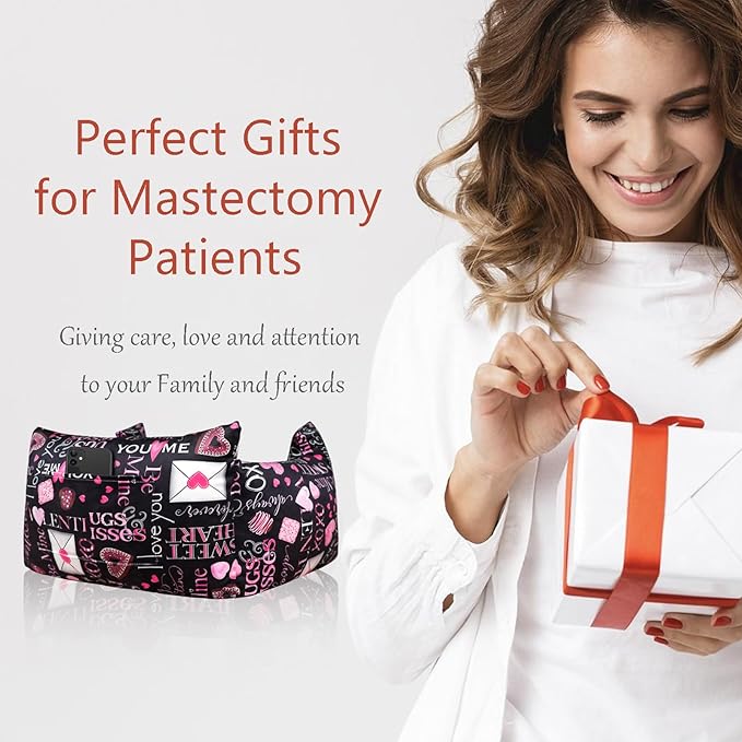 Mastectomy Pillow - Post Surgery Pillow, Breast Pillow for Sleeping After Heart Surgery, Lumpectomy Pillow, Breast Reduction & Augmentation Pillow Double Mastectomy Gifts for Women