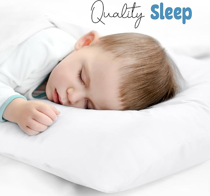 Utopia Bedding Toddler Pillow Cases - 2 Pack - Envelope Closure - Soft Brushed Microfiber Fabric - Shrinkage and Fade Resistant Pillow Covers 13 X 18 Inches (Toddler, White)