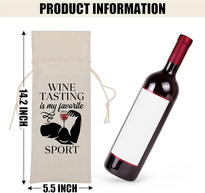Funny Wine Quotes Wine Bag Wine Tasting Party Supplies for Wine Lovers Women Men Mommy Groom Friend Christmas Birthday Wedding Bachelorrette Party Wine Bags