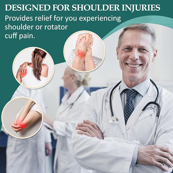 HARBOREST Shoulder Surgery Pillow - Shoulder Pillow for Shoulder Pain, Rotator Cuff Pillow for Sleeping or Sitting, Shoulder Relief Pillow (Black)