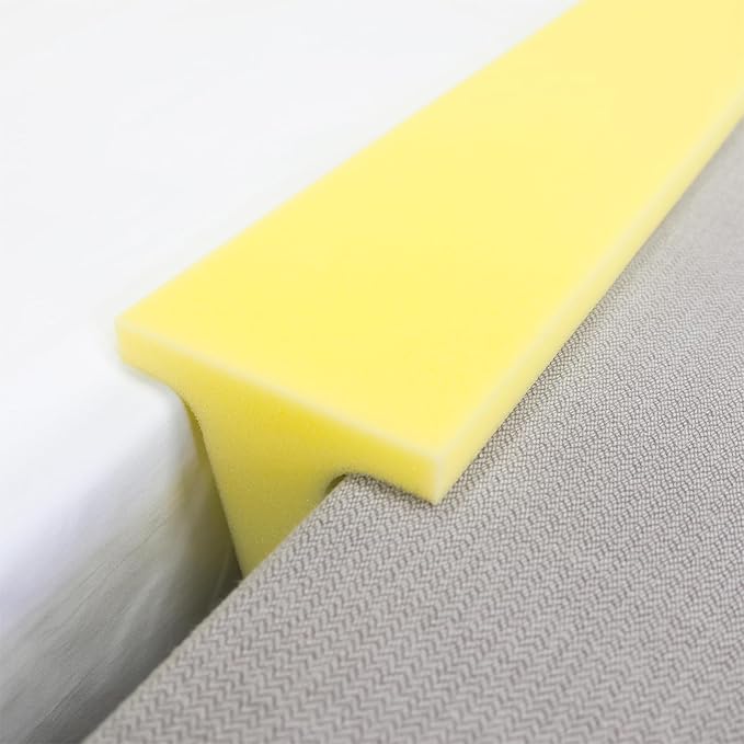 Bed Filler for Headboard, Suitable for Gap 1-2" of King Queen Twin Bed, 78.7'' Long Wedge Sleeping Pillow, Foam Bed Mattress Gap Filler