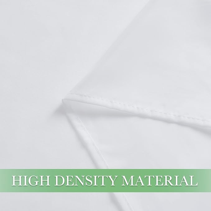 KGORGE Canopy Bed Sheer Curtains for Queen/King/Twin/Full Size, 8 Panels for Girls Boys Adults Bed, Home Bedroom Decor (White, 45 inch width X 96 inch length)