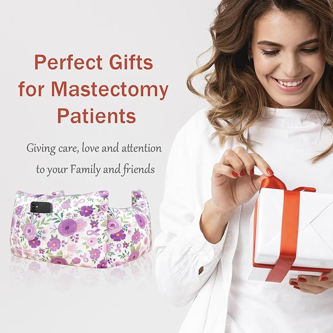 Mastectomy Pillow - Post Surgery Pillow, Breast Pillow for Sleeping After Heart Surgery, Lumpectomy Pillow, Breast Reduction & Augmentation Pillow Double Mastectomy Gifts for Women