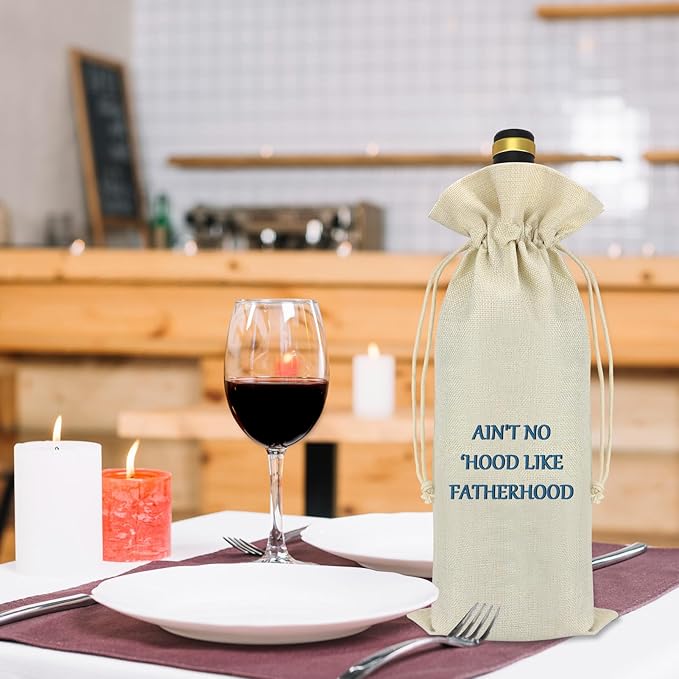Dad Appreciation Gifts from Daughter Son Wine Bag Gift Father Dad Birthday Gifts Thank You Gift for Dad Thanksgiving Christmas Fathers Day Gift for Dad Grandpa Husband Step Dad Wine Bottle Bag