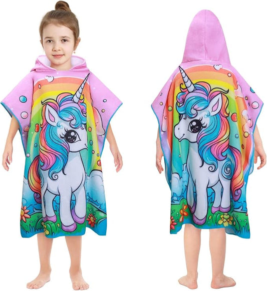 Kids Beach Towels Baby Towels with Hood Toddler Pool Towel Large Bath Towels for Boys and Girls for Travel Shower Swimming
